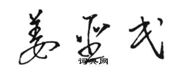 駱恆光姜聖民草書個性簽名怎么寫