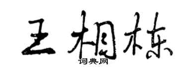 曾慶福王相棟行書個性簽名怎么寫