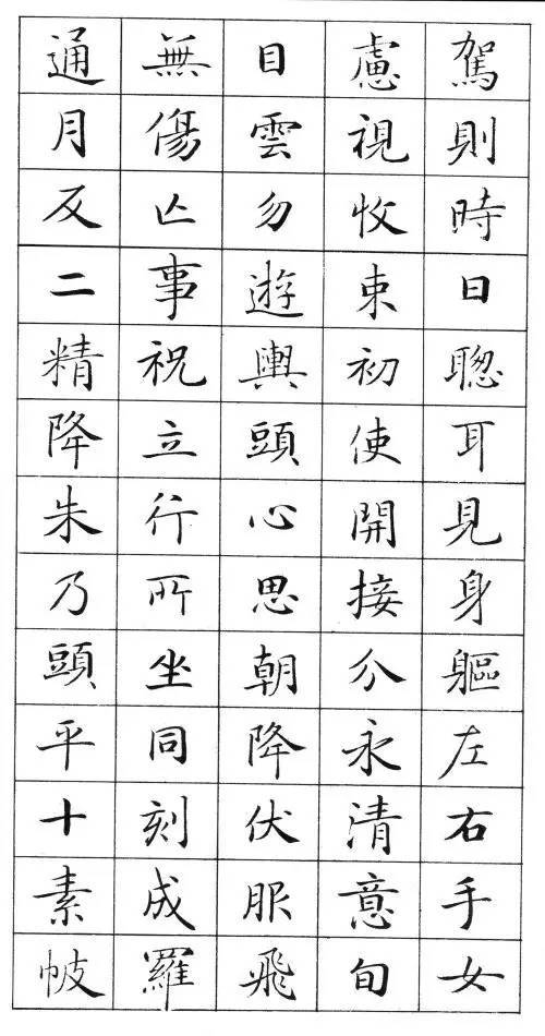 《靈飛經》標準字帖毛筆、鋼筆臨帖均適用