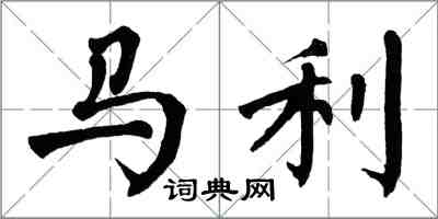 翁闓運馬利楷書怎么寫