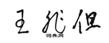 駱恆光王非但草書個性簽名怎么寫