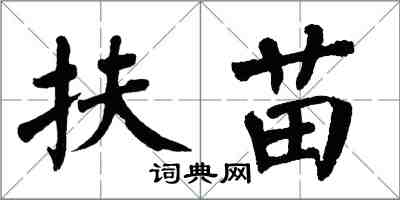 翁闓運扶苗楷書怎么寫