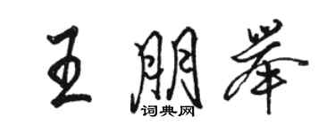 駱恆光王朋舉行書個性簽名怎么寫