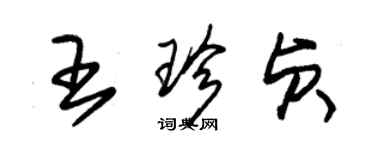 朱錫榮王珍貞草書個性簽名怎么寫