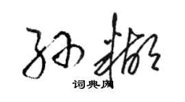 駱恆光孫糊草書個性簽名怎么寫