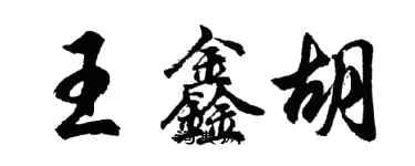 胡問遂王鑫胡行書個性簽名怎么寫