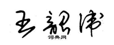 朱錫榮王韶衛草書個性簽名怎么寫