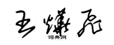 朱錫榮王燁飛草書個性簽名怎么寫