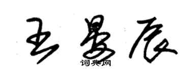 朱錫榮王晏辰草書個性簽名怎么寫