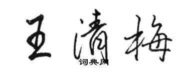 駱恆光王清梅行書個性簽名怎么寫