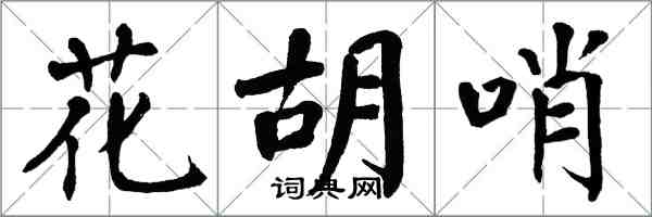 翁闓運花胡哨楷書怎么寫