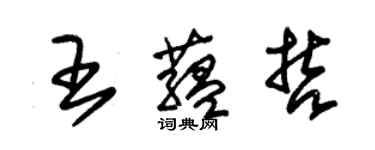 朱錫榮王蘊哲草書個性簽名怎么寫