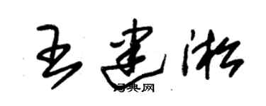 朱錫榮王建淞草書個性簽名怎么寫