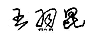 朱錫榮王羽昆草書個性簽名怎么寫