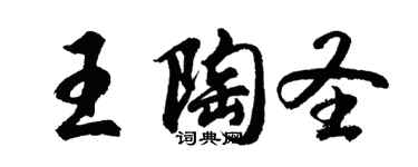 胡問遂王陶聖行書個性簽名怎么寫