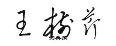 駱恆光王樹芹草書個性簽名怎么寫