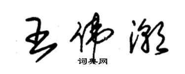 朱錫榮王偉潮草書個性簽名怎么寫