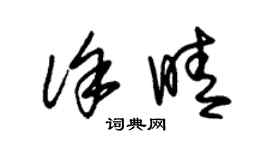 朱錫榮徐晴草書個性簽名怎么寫