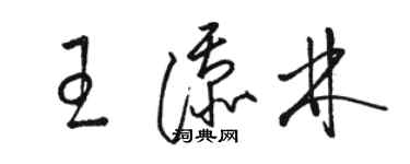 駱恆光王添林草書個性簽名怎么寫