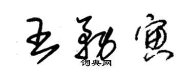 朱錫榮王務寅草書個性簽名怎么寫