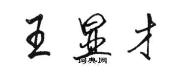 駱恆光王顯才行書個性簽名怎么寫