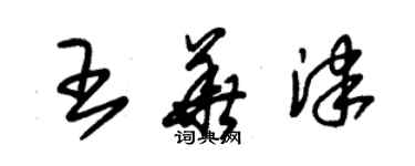 朱錫榮王華津草書個性簽名怎么寫