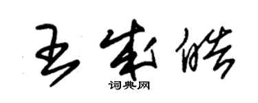 朱錫榮王成皓草書個性簽名怎么寫