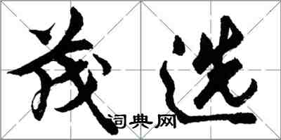 胡問遂茂選行書怎么寫