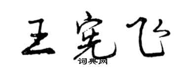 曾慶福王憲飛行書個性簽名怎么寫