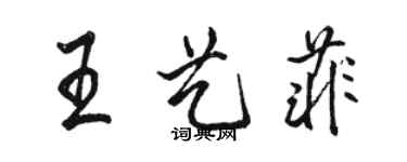 駱恆光王藝菲行書個性簽名怎么寫