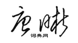 駱恆光唐晰草書個性簽名怎么寫