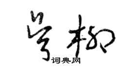 曾慶福吳柳草書個性簽名怎么寫