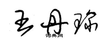 朱錫榮王丹琛草書個性簽名怎么寫