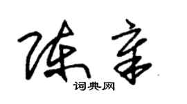 朱錫榮陳章草書個性簽名怎么寫
