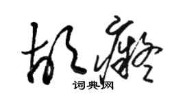 駱恆光胡痴草書個性簽名怎么寫