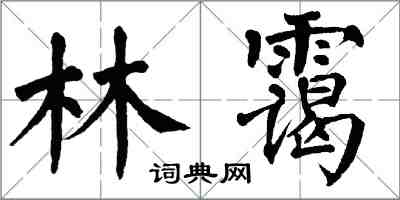 翁闓運林靄楷書怎么寫