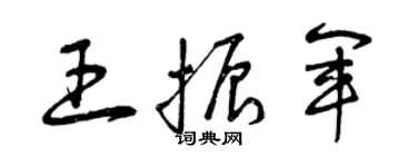 曾慶福王振軍草書個性簽名怎么寫