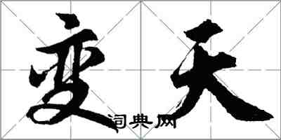 胡問遂變天行書怎么寫