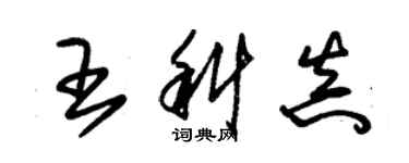 朱錫榮王科真草書個性簽名怎么寫