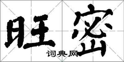 翁闓運旺密楷書怎么寫