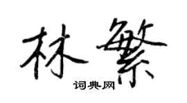 王正良林繁行書個性簽名怎么寫