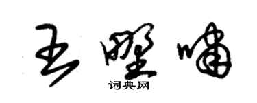 朱錫榮王野嘯草書個性簽名怎么寫