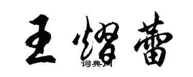 胡問遂王熠蕾行書個性簽名怎么寫