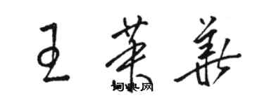 駱恆光王茉華草書個性簽名怎么寫