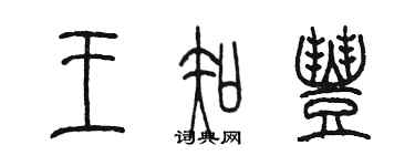 陳墨王知豐篆書個性簽名怎么寫