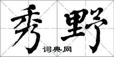 翁闓運秀野楷書怎么寫