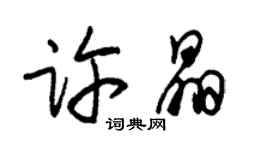 朱錫榮許晶草書個性簽名怎么寫