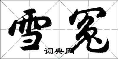 胡問遂雪冤行書怎么寫