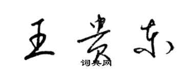 梁錦英王貴東草書個性簽名怎么寫