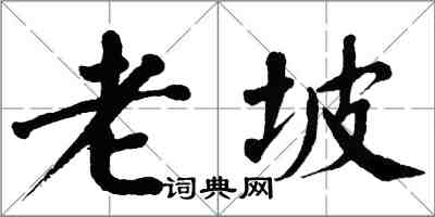 翁闓運老坡楷書怎么寫